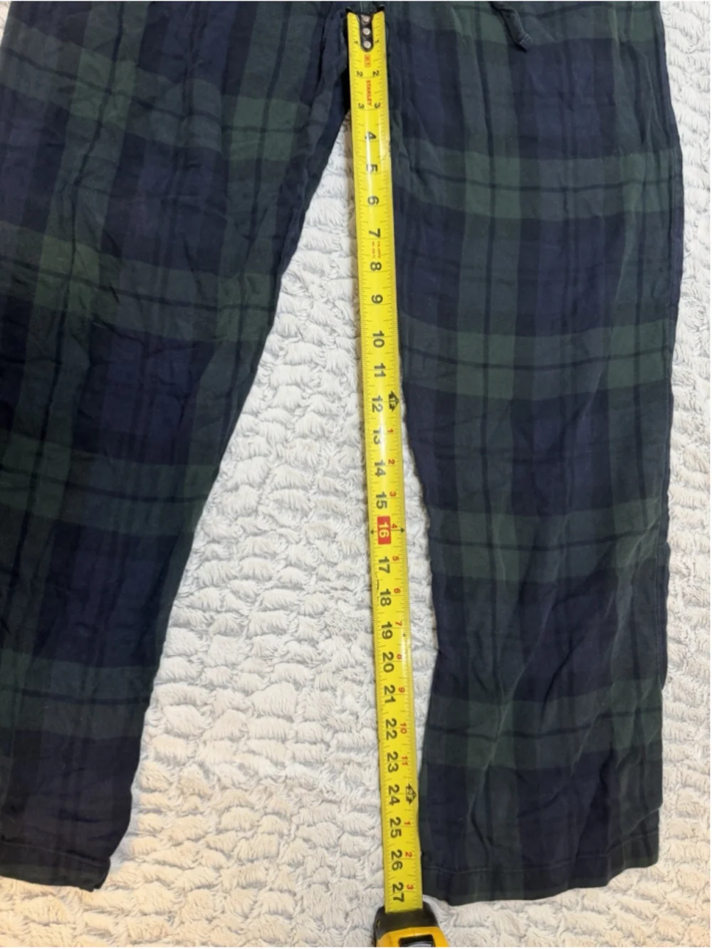 Polo Ralph Lauren Men's L Plaid Flannel Cotton Pajama Pants Drawstring Waist